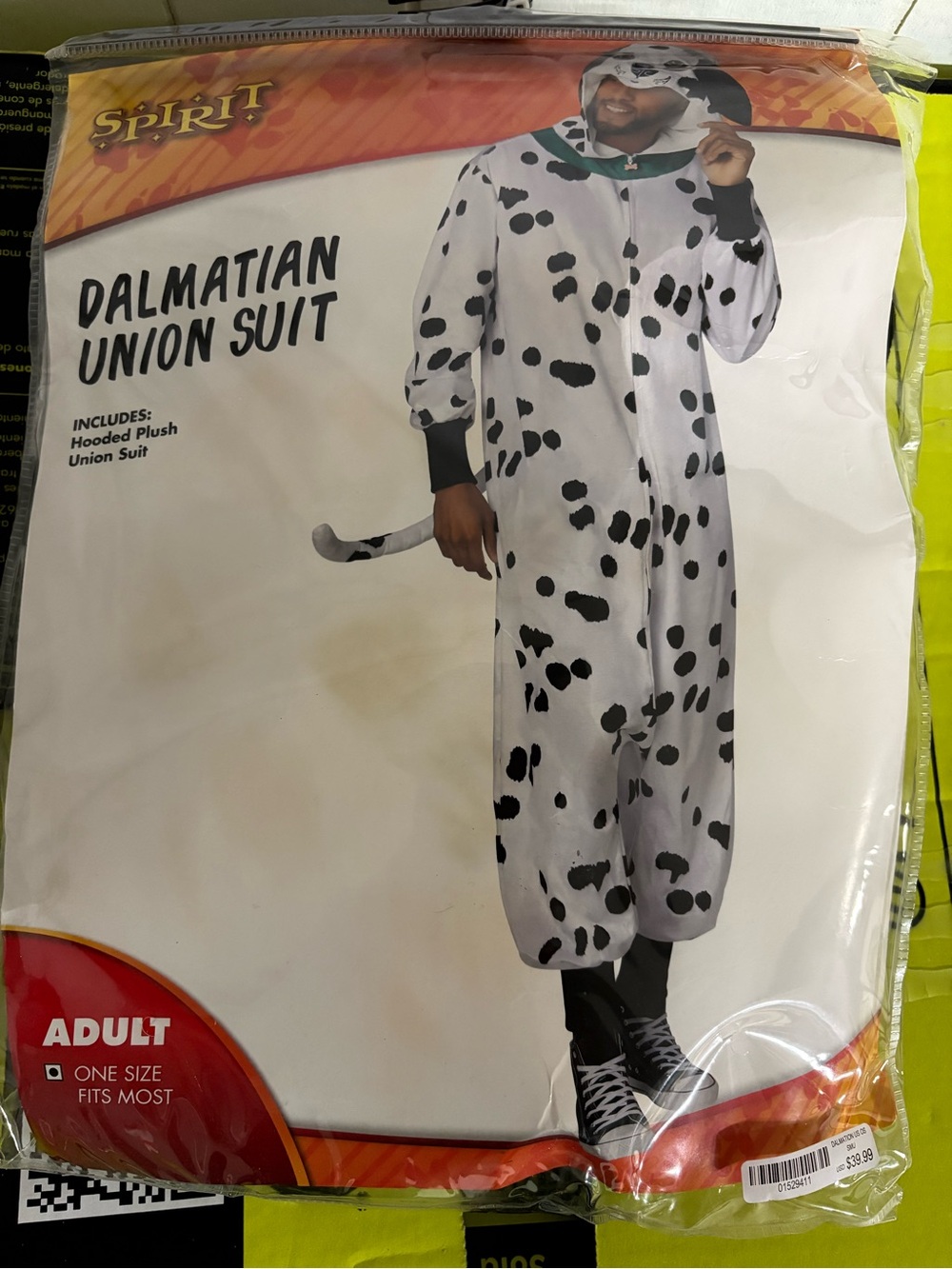 Spirit Dalmatian Union Suit Costume - White and Black